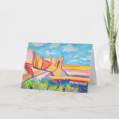ニューメキシコ キッチンメサの風景アート オーダーメイド カード (正面)