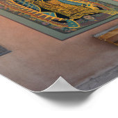 ニューメキシコ、グアダルーペの我々の女性の壁画 ポスター (角)