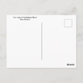 ニューメキシコ、グアダルーペの我々の女性の壁画 ポストカード (裏面)