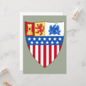 ニューメキシコ、サンタフェ（コート・オブ・アームズ） カード (正面/裏面インサイチュ)