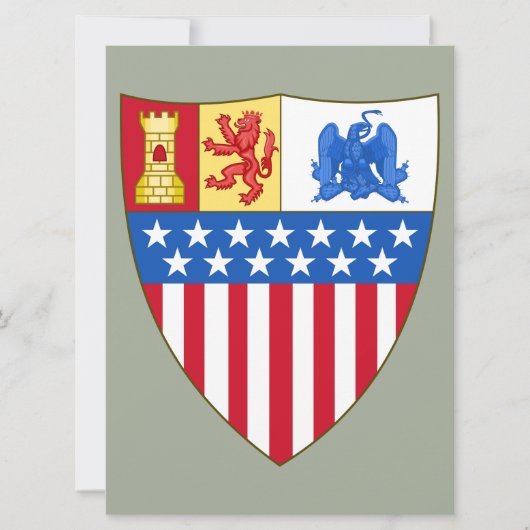 ニューメキシコ、サンタフェ（コート・オブ・アームズ） カード (正面)