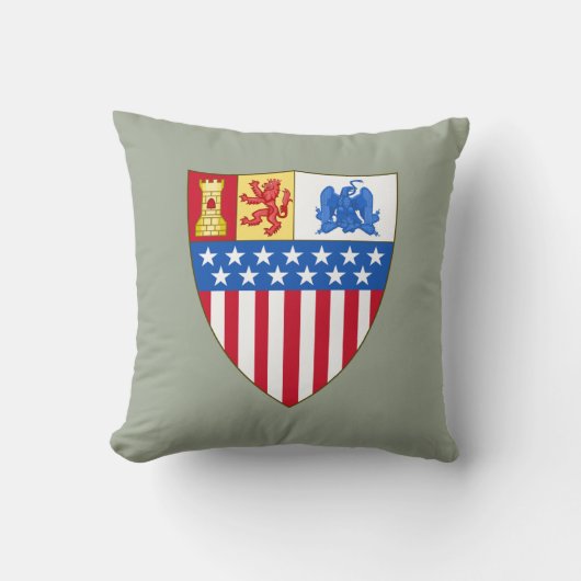 ニューメキシコ、サンタフェ(コート・オブ・アームズ) クッション (正面)