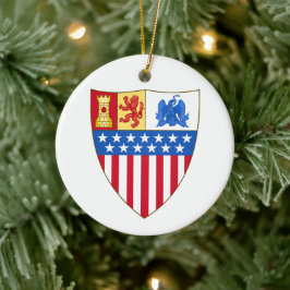 ニューメキシコ、サンタフェ（コート・オブ・アームズ） セラミックオーナメント