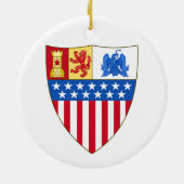 ニューメキシコ、サンタフェ(コート・オブ・アームズ) セラミックオーナメント (裏面)