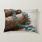 ニューメキシコ，サンタフェ，売り出しのネックレス。米国 アクセントクッション (裏面)