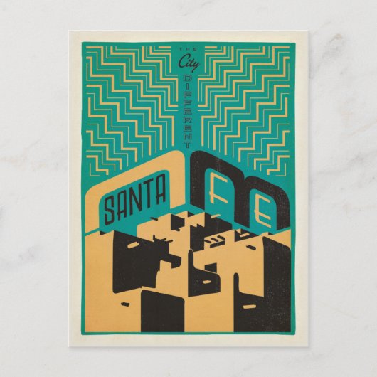 ニューメキシコ,サンタフェ | The City 違う ポストカード (正面)