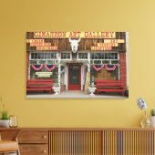 ニューメキシコ、シマロン。シマロンのアートギャラリー キャンバスプリント (インサイチュ (リビング))