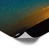 ニューメキシコ、タオス上空の天の川 ポスター (角)