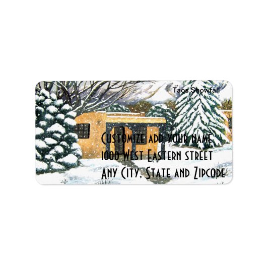 ニューメキシコ・タオス雪 ラベル (正面)