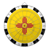 ニューメキシコ・ダートボード&ニューメキシコ州旗/ボード ダーツボード (正面)