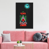 ニューメキシコ,トゥクンカリのテペキュリオスネオン看板 キャンバスプリント (インサイチュ (リビング))