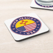 ニューメキシコ、ニューメキシコのステッカー、電話ケース コースター (左側)