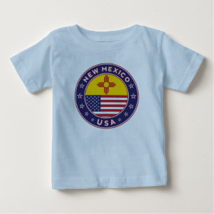 ニューメキシコ、ニューメキシコTシャツ、リーギング ベビーTシャツ