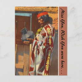 ニューメキシコ、プエブロインディアン、サン・イルデフォンソ・プエブロ ポストカード