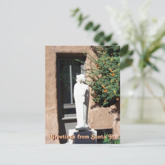 ニューメキシコ・ポストカード「サンタフェ」からの挨拶 ポストカード (スタンド正面)