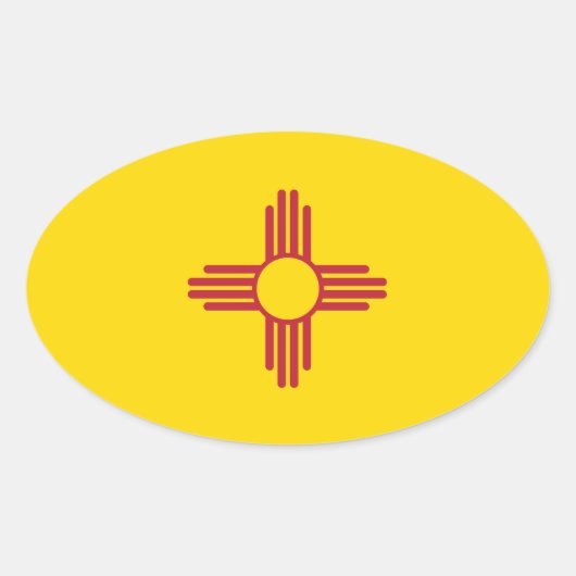 ニューメキシコ 楕円形シール (正面)