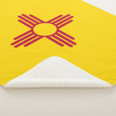 ニューメキシコ(米国州)国旗 シェルパブランケット (3/4)