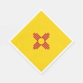 ニューメキシコ(米国州)国旗 スタンダードランチョンナプキン (角)