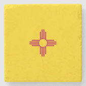 ニューメキシコ(米国州)国旗 ストーンコースター (正面)