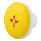 ニューメキシコ(米国州)国旗 セラミックノブ (右)