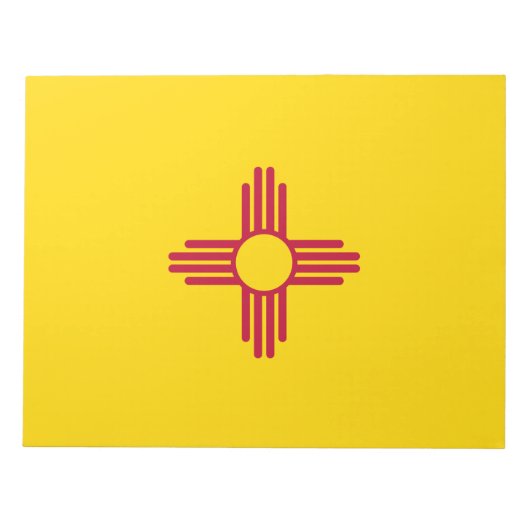 ニューメキシコ(米国州)国旗 ノートパッド (正面)