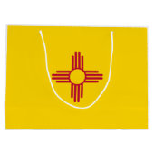 ニューメキシコ(米国州)国旗 ラージペーパーバッグ (裏面)