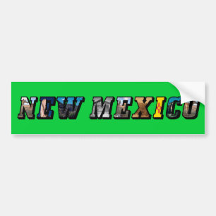 ニューメキシコ、米国文字 バンパーステッカー