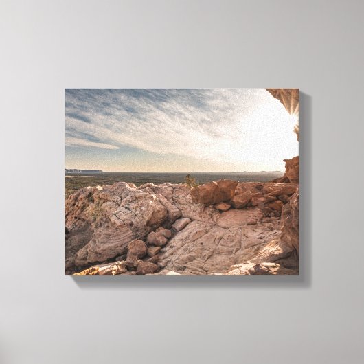 ニューメキシコ – 米国 キャンバスプリント (正面)