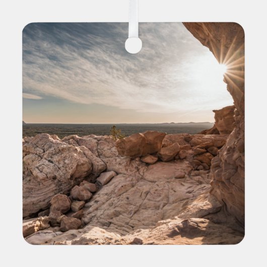 ニューメキシコ – 米国 メタルオーナメント (正面)