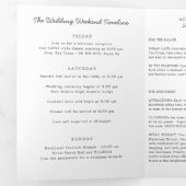 ニューメキシコ 結婚式 ウェルカムレター & 旅程 三つ折りプログラム (内部最初)