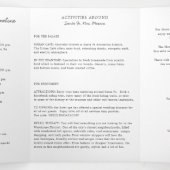 ニューメキシコ 結婚式 ウェルカムレター & 旅程 三つ折りプログラム (内部中)