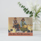 ニューメキシコ、陶芸家、サン・イルデフォンソ・プエブロ ポストカード (スタンド正面)