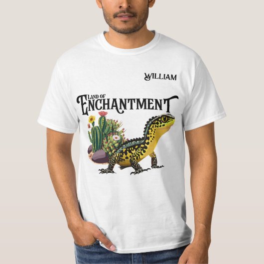 ニューメキシコ、魔法の国カスタマイズ可能な男性 Tシャツ (正面)