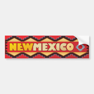 ニューメキシコ-魔法の土地 バンパーステッカー