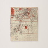 ニューメキシコ(1882年)のヴィンテージの地図 ジグソーパズル (縦)