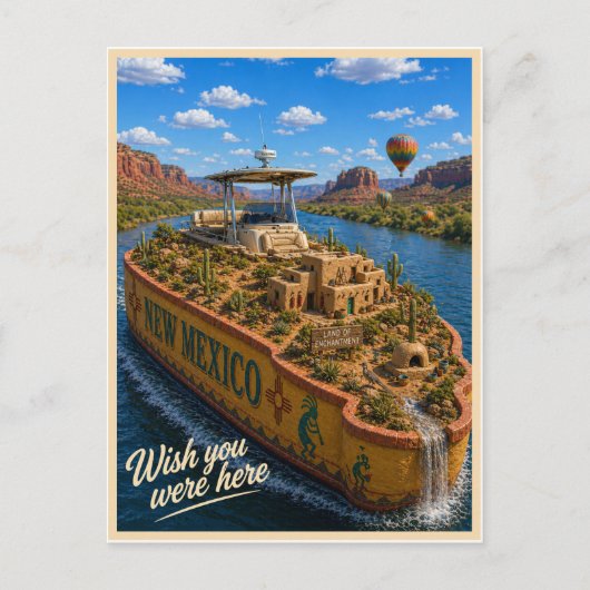ニューメキシコ | Wish You Were Here | ステートシリーズ ポストカード (正面)