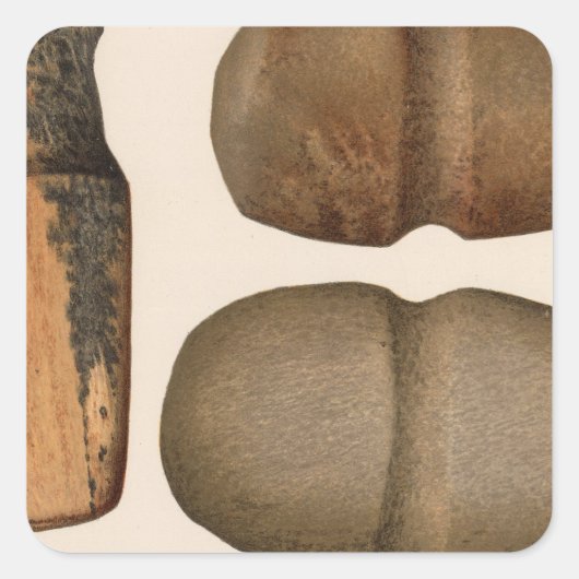 ニューメキシコ、XIX石器 スクエアシール (正面)