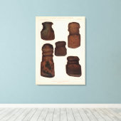 ニューメキシコ、XVIII石器製品 キャンバスプリント (インサイチュ (ウッドフロア))