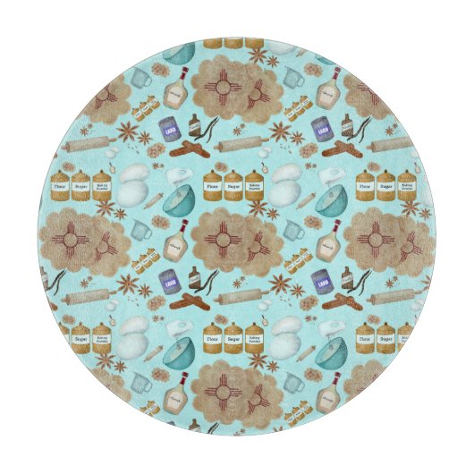 ニューメキシコBiscochitoクッキーZia Sun カッティングボード (正面)