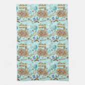 ニューメキシコBiscochitoクッキーZia Sun キッチンタオル (縦)