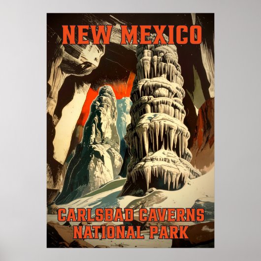 ニューメキシコCarlsbad Caverns国立公園V02 ポスター (正面)