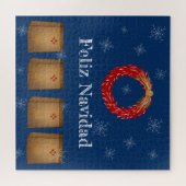 ニューメキシコLuminarias Farolitos Zia Red Chile ジグソーパズル (横)