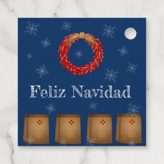 ニューメキシコLuminarias Farolitos Zia Red Chile フェイバータグ (裏面)