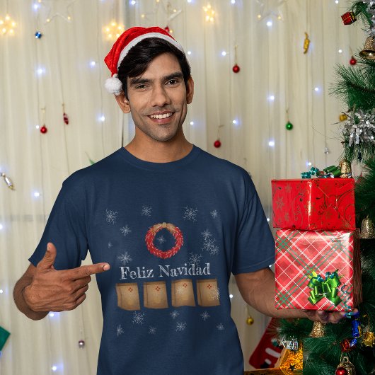 ニューメキシコLuminarias Farolitos Zia Red Chile Tシャツ