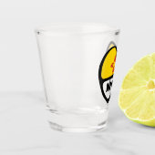 ニューメキシコNM州旗ハートショットガラス ショットグラス (左)