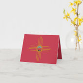 ニューメキシコNM Ziaインディアンシンボル滝Tシャツ カード (黄色い花)