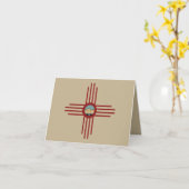 ニューメキシコNM Ziaインディアンシンボル滝Tシャツ カード (黄色い花)