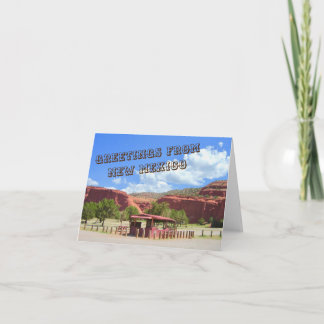 ニューメキシコNotecard 2からの挨拶 カード