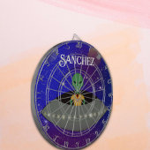 ニューメキシコTシャツを着た宇宙船のエイリアン ダーツボード