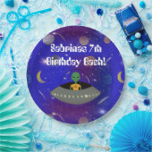 ニューメキシコTシャツを着た宇宙船のエイリアン ペーパープレート (パーティー)